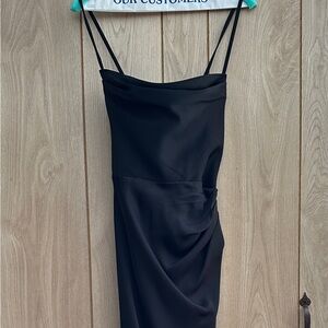 Azazie Elle Black Evening Dress